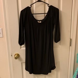 Black off the shoulder top